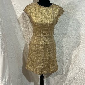 Alice + Olivia gold dress, size 0, NWT
